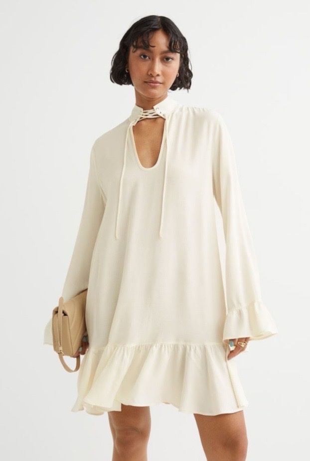 Robe évasée H&M avec manches amples 