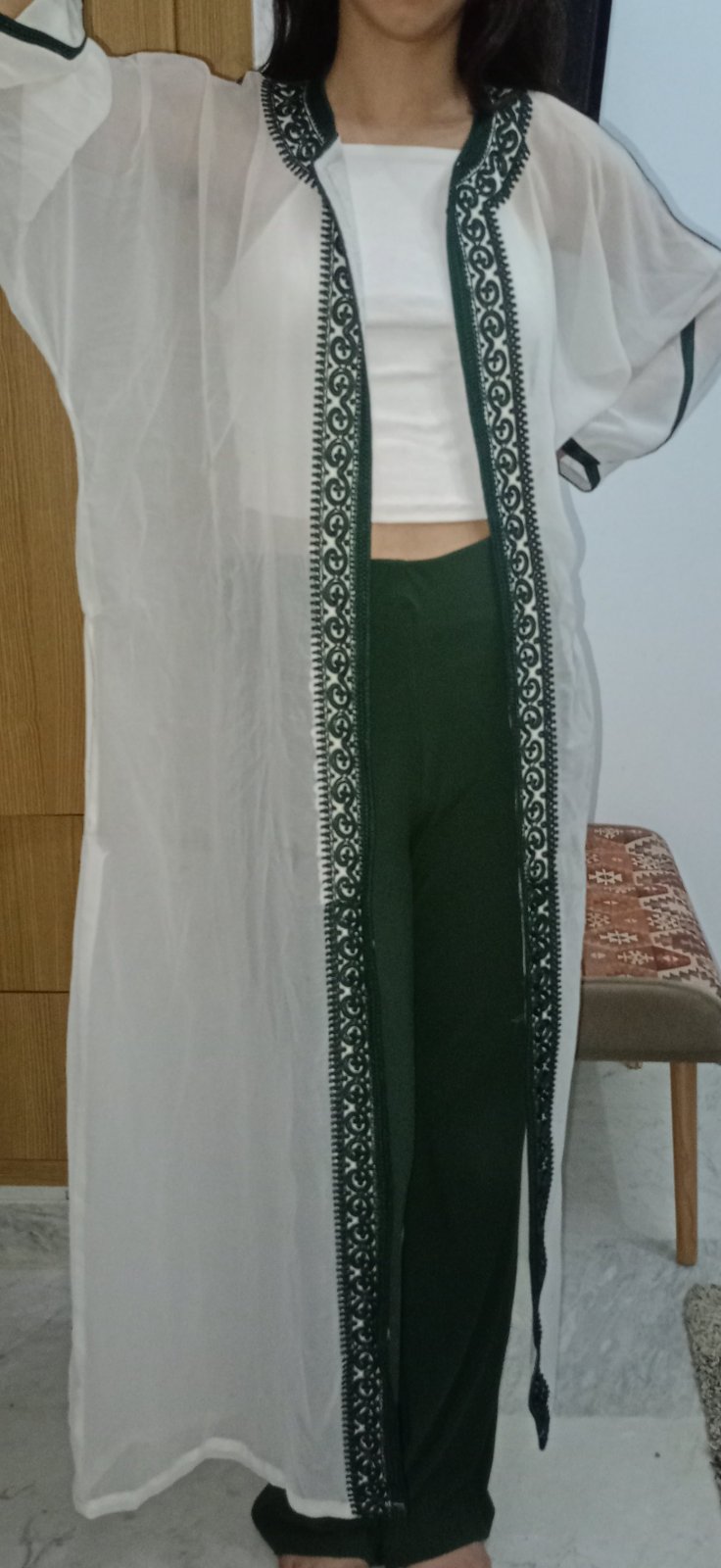 Abaya avec pantalon 