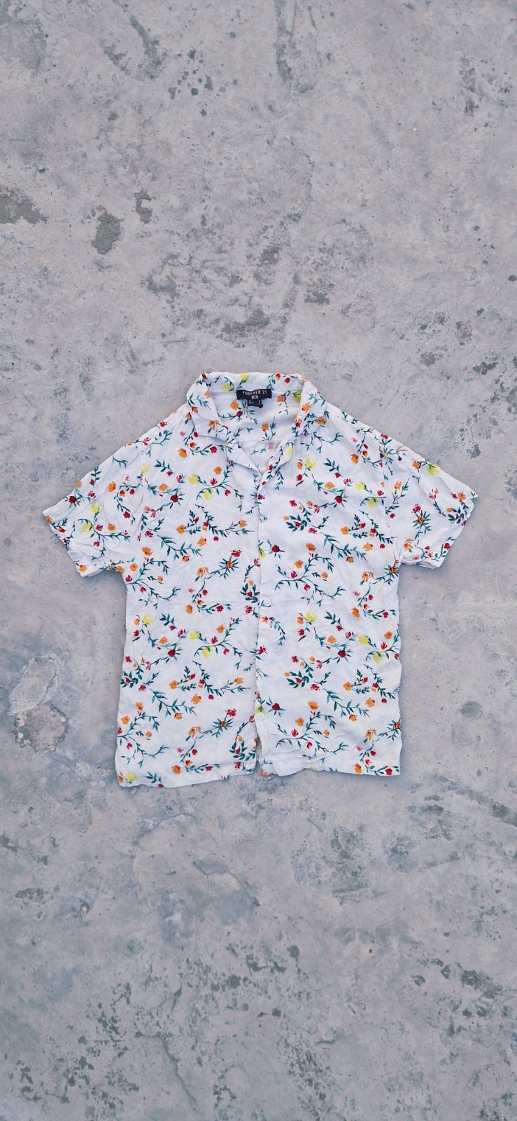 Chemise Floral Forever 21 Men