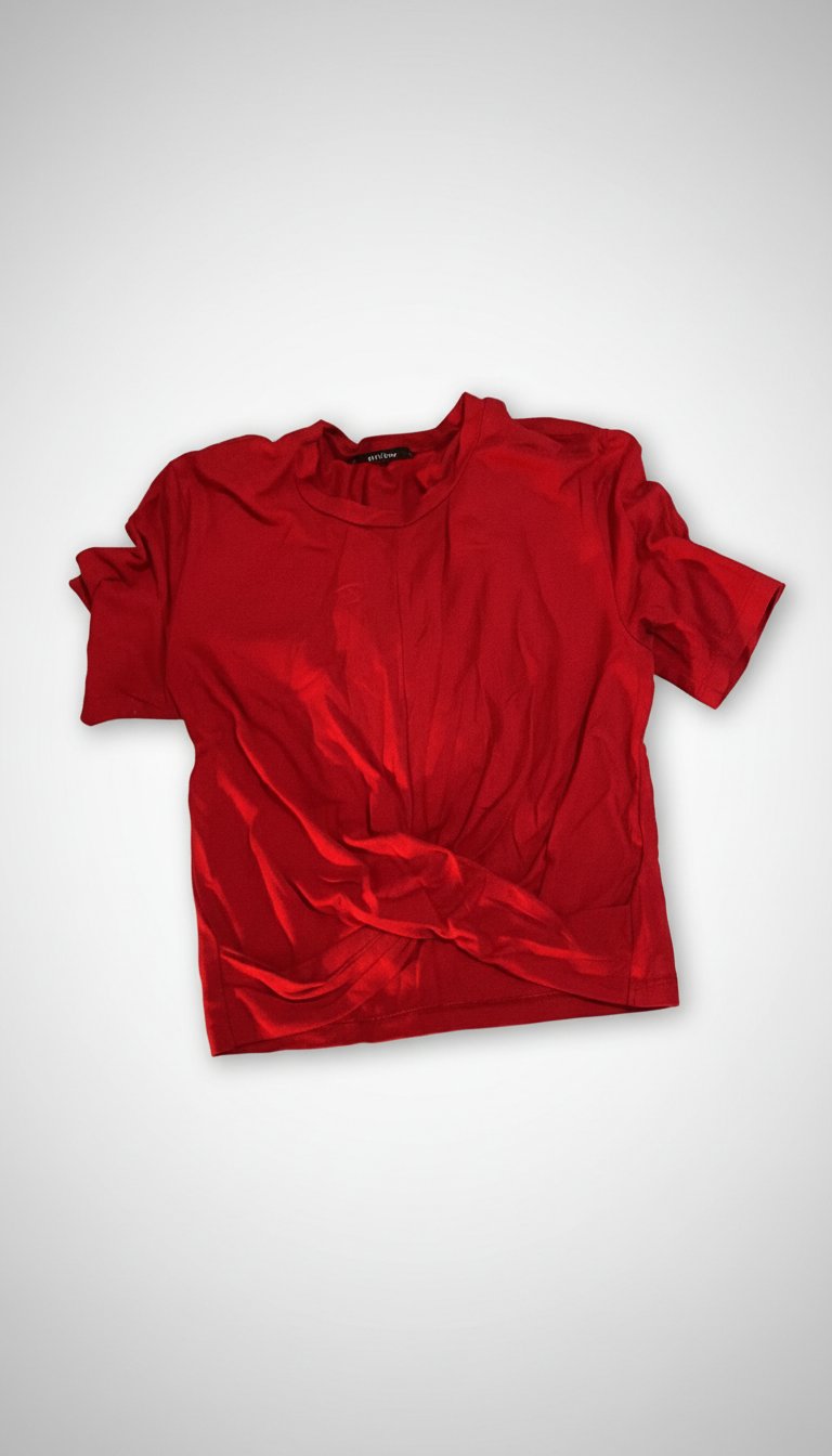 Crop top rouge 