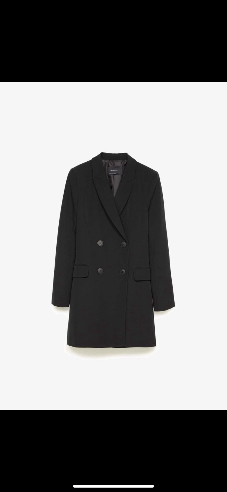 Manteau cachemir stradivarus noir taille 36