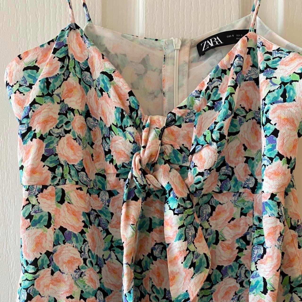 Zara floral printed jumpsuit