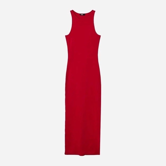 Robe rouge foncé moulante