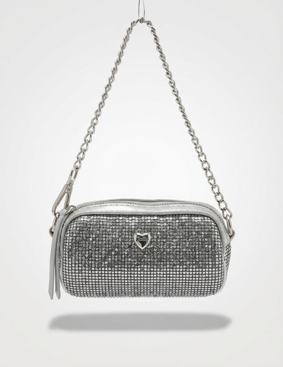 Petit sac bling bling argent neuf 