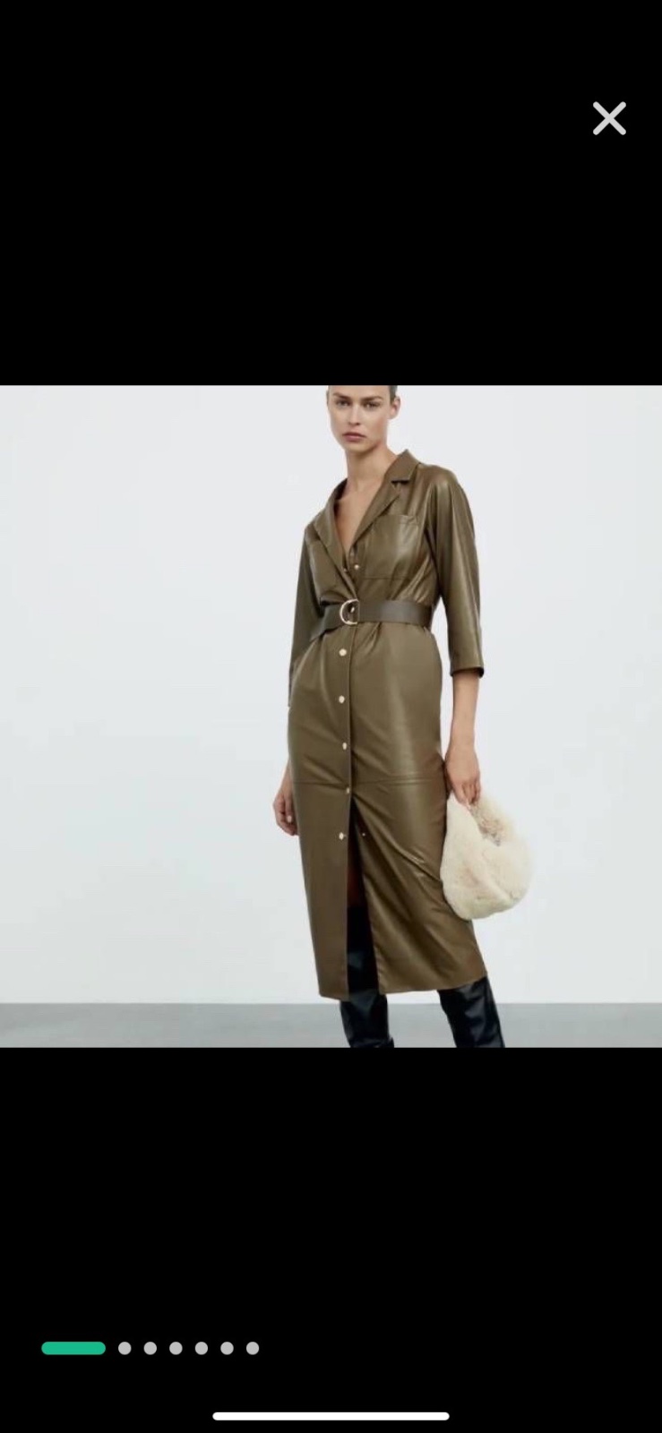 Robe Zara en semilicuire