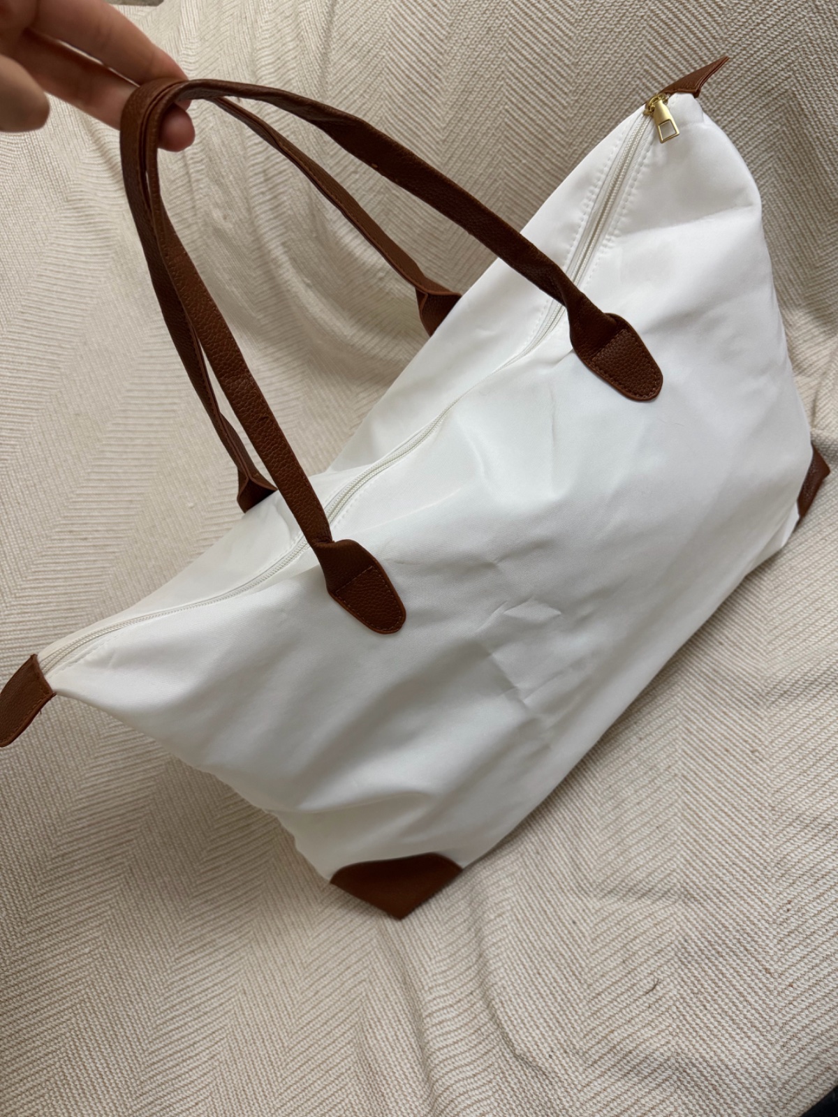 Promo 🌸Sac a main fourre tout large en blanc 🤍