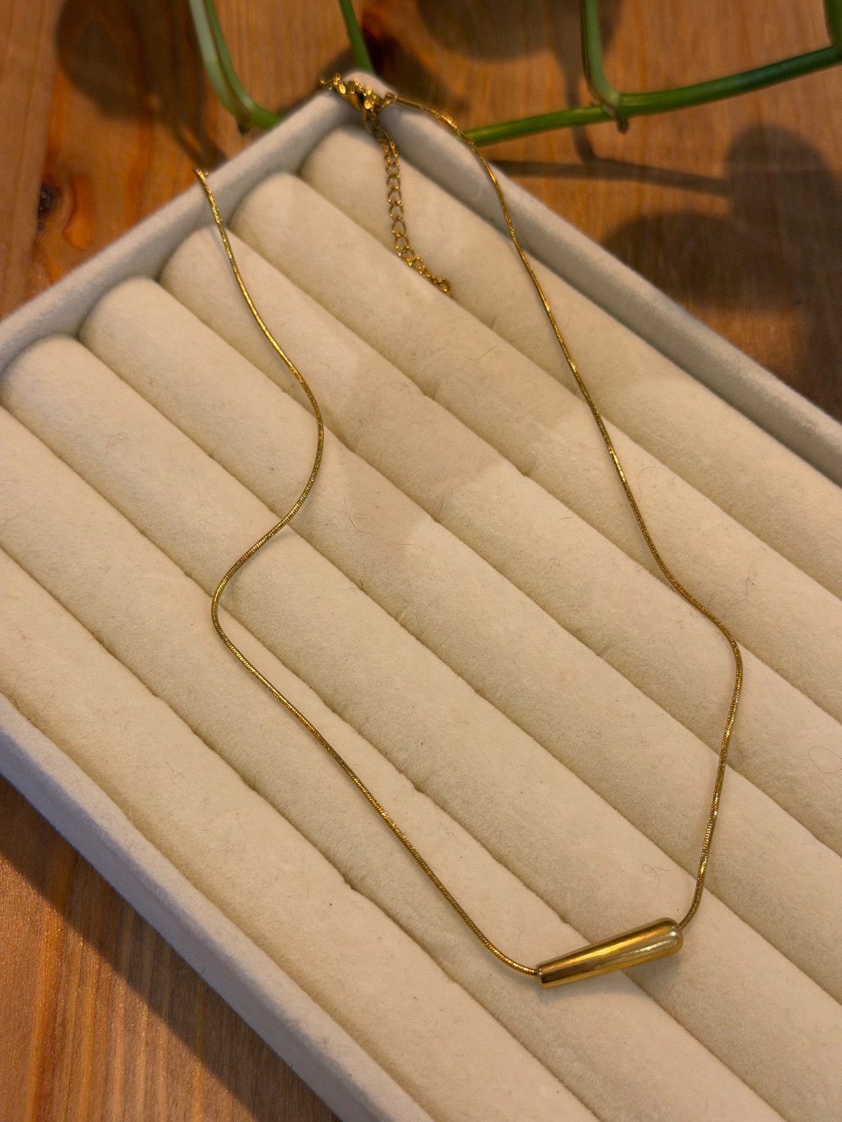  Collier doré en acier inoxydable 💛✨