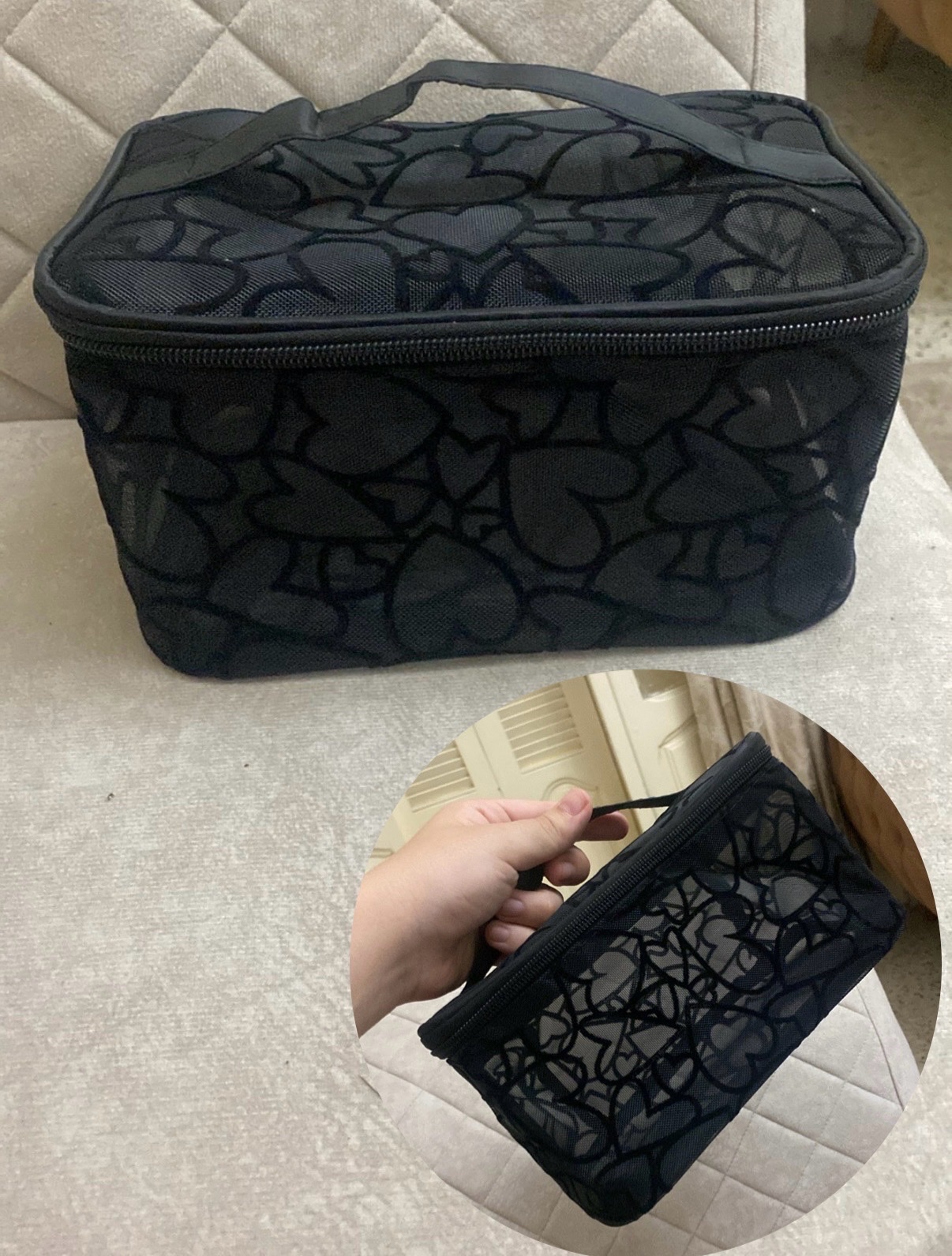 Trousse en maille 22/14/12cm 