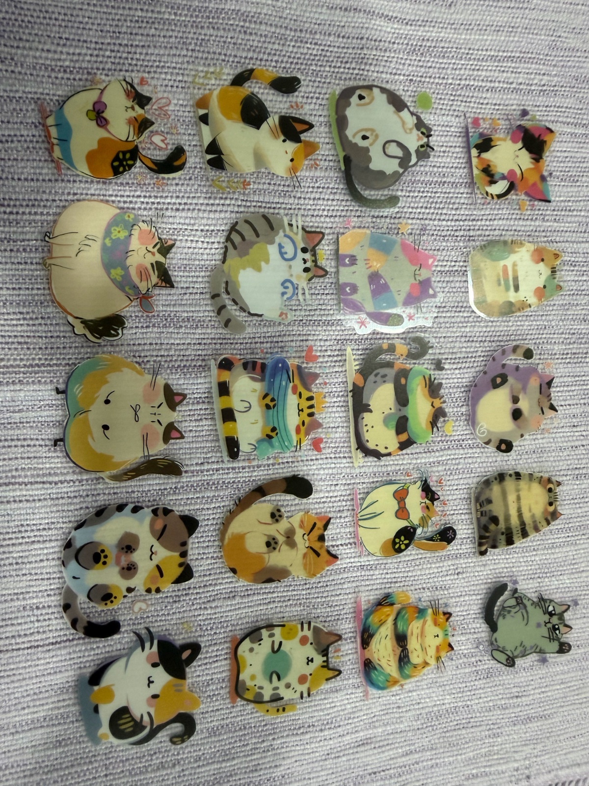 Lot de 30 stickers chat amusant 🐾✨