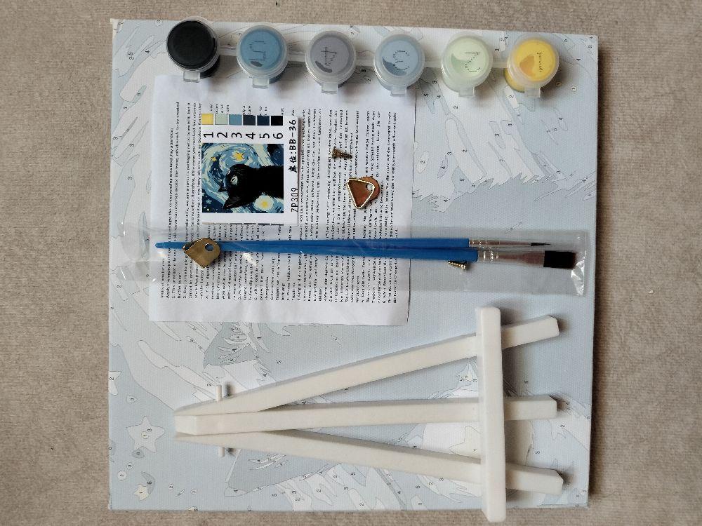 Promo 🌸 Kit peinture 🩵🐾 twal bik enhar o lil o tlawej fi haja t3adi biha el wa9t wala lel s8ayrat .. kit peinture i3adilek el wa9t o ba3d t3al9ou tzayen bih 🩵🩵