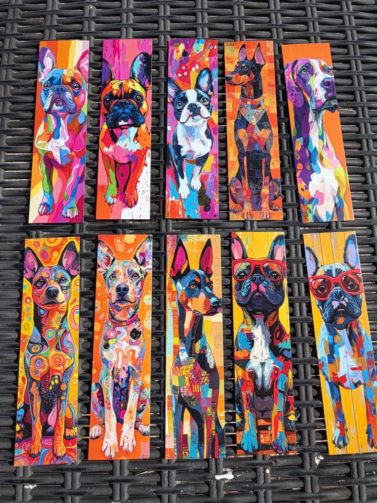 Lot de 20 marques page en carton ideal aussi pour decoration murale bureautique ...🩷🐕
