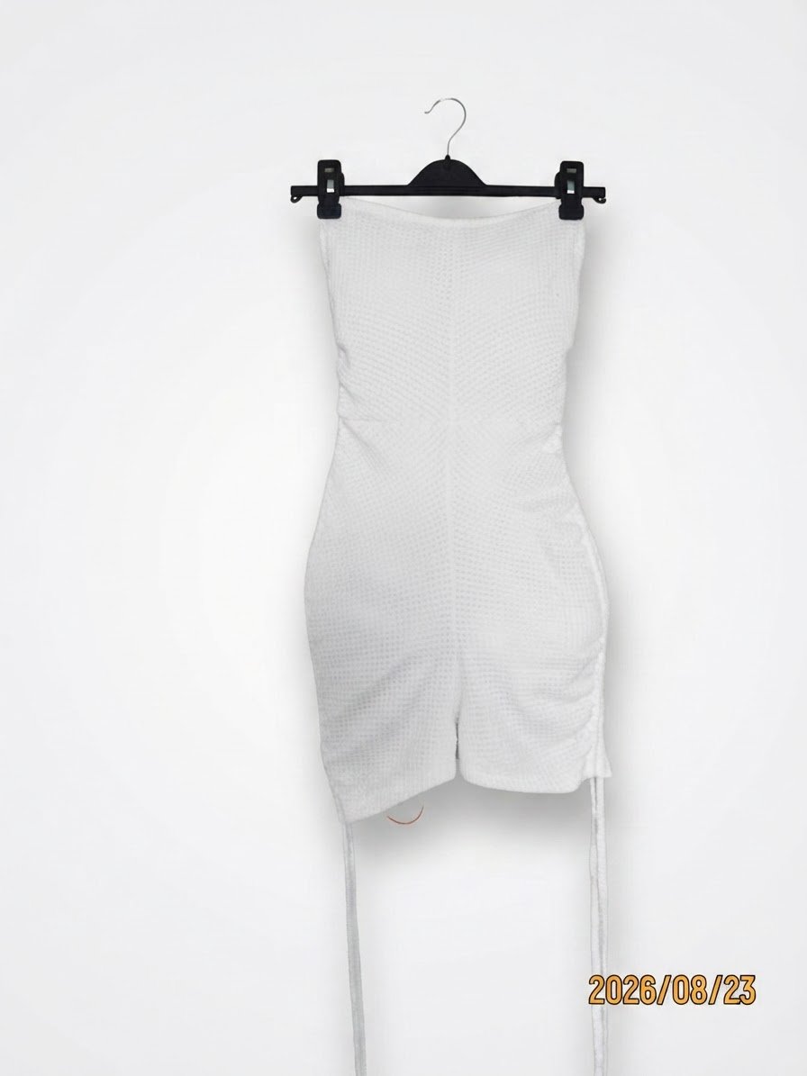 Combinaison blanche bandeau 
