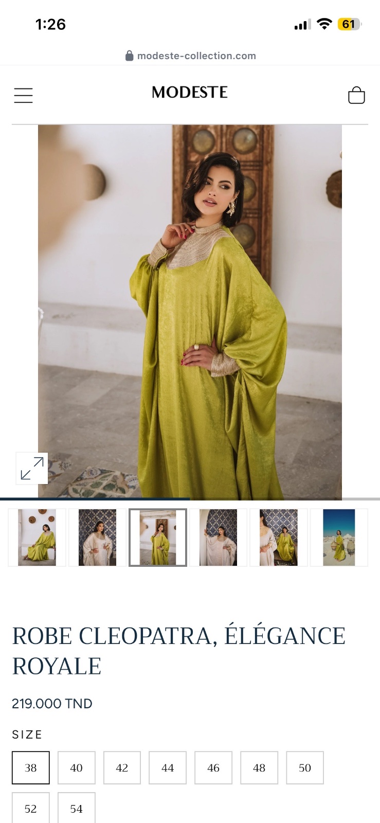 ROBE CLEOPATRA, ÉLÉGANCE ROYALE