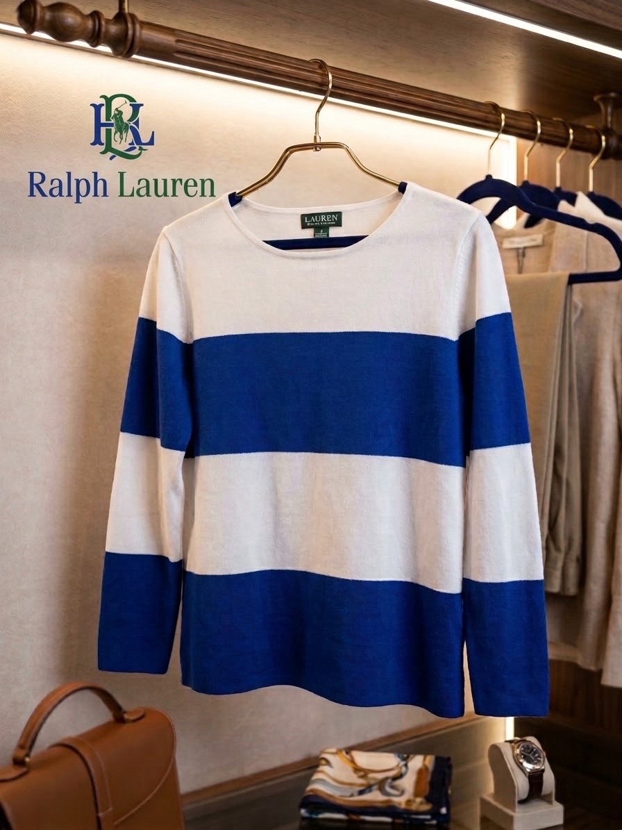 Ralph lauren pul manche langue pour femme authentique 
