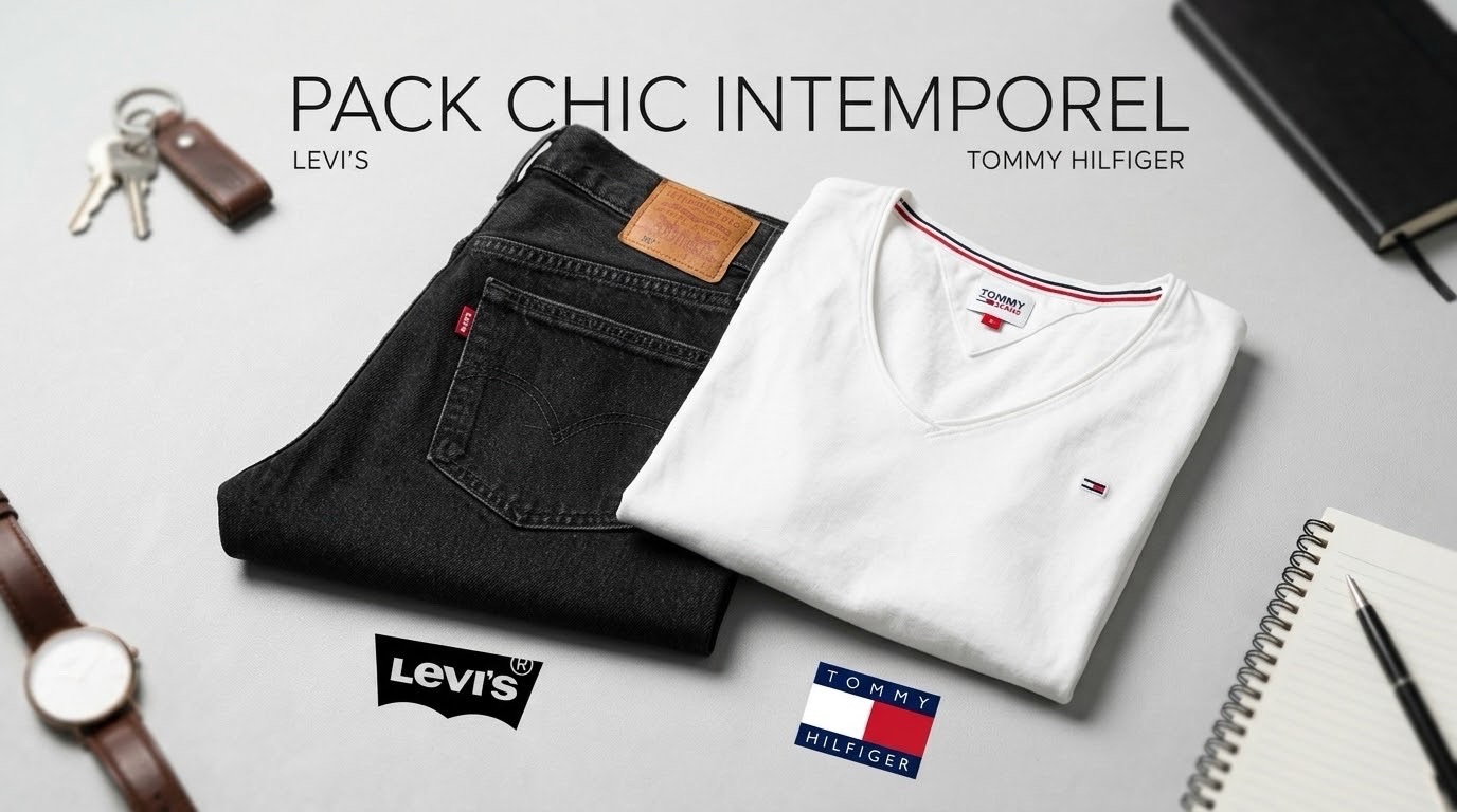 Pack short Levis + pul Tommy Hilfiger