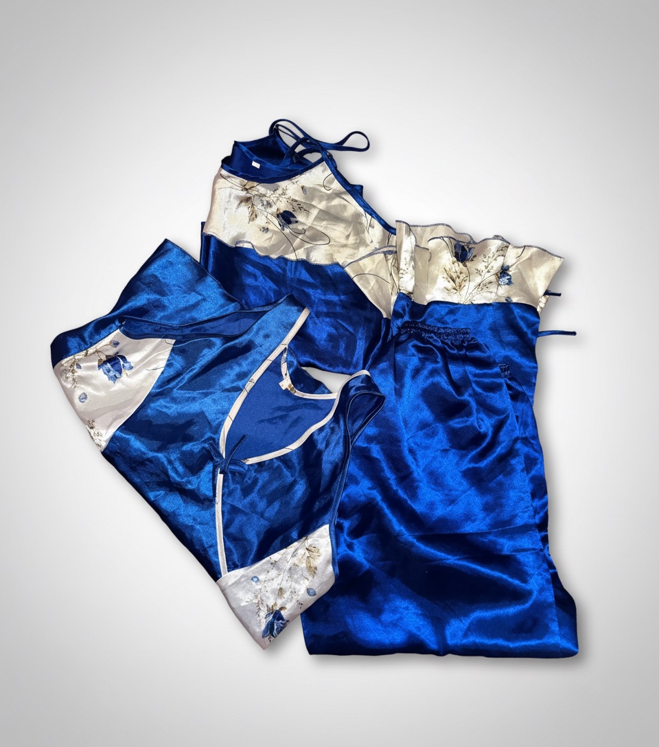 Pijama satin 3 piéces