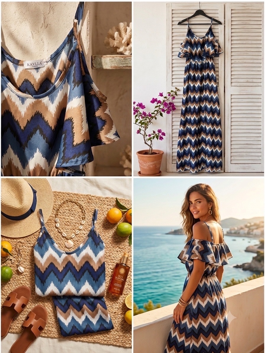 Trés belle robe estivale en satin 💙