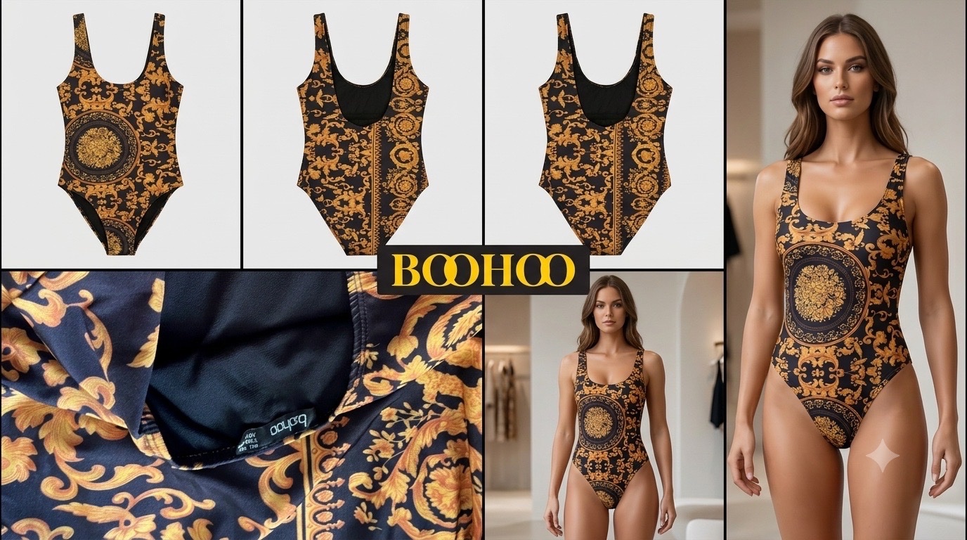 Maillot BOOHOO Style versace 