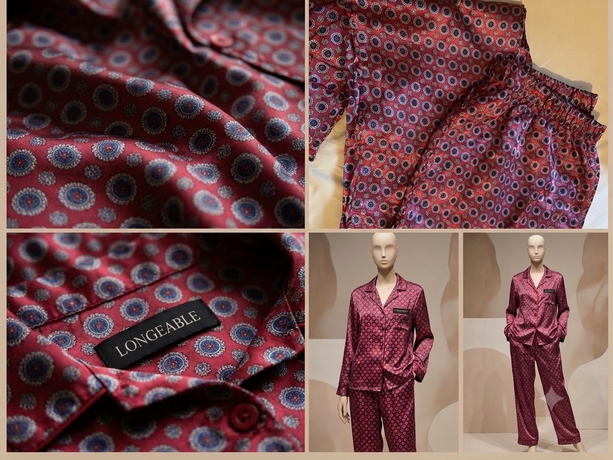 Pijama satin femme 