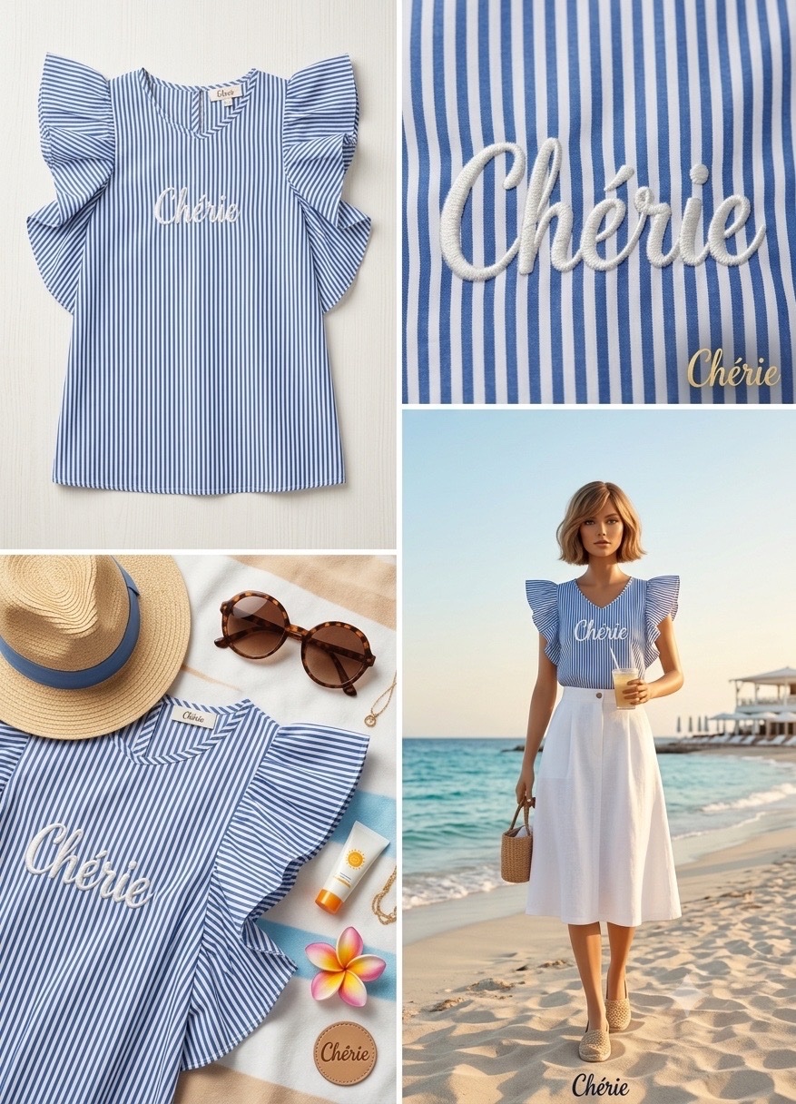 Pul bleu estivale Chérie 💙