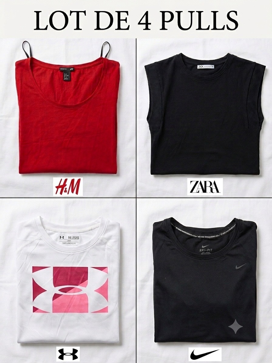Under armour+Nike+ H&M+ Zara