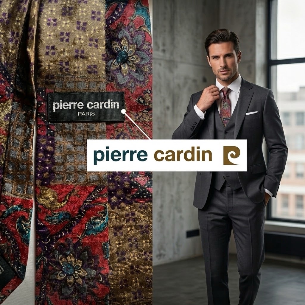Cravatte authentique pierre cardin pour homme 