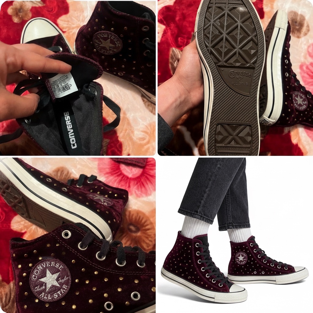 Converse bordeau état impeccable