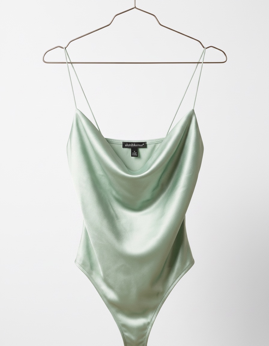Body satiné vert menthe taille 36