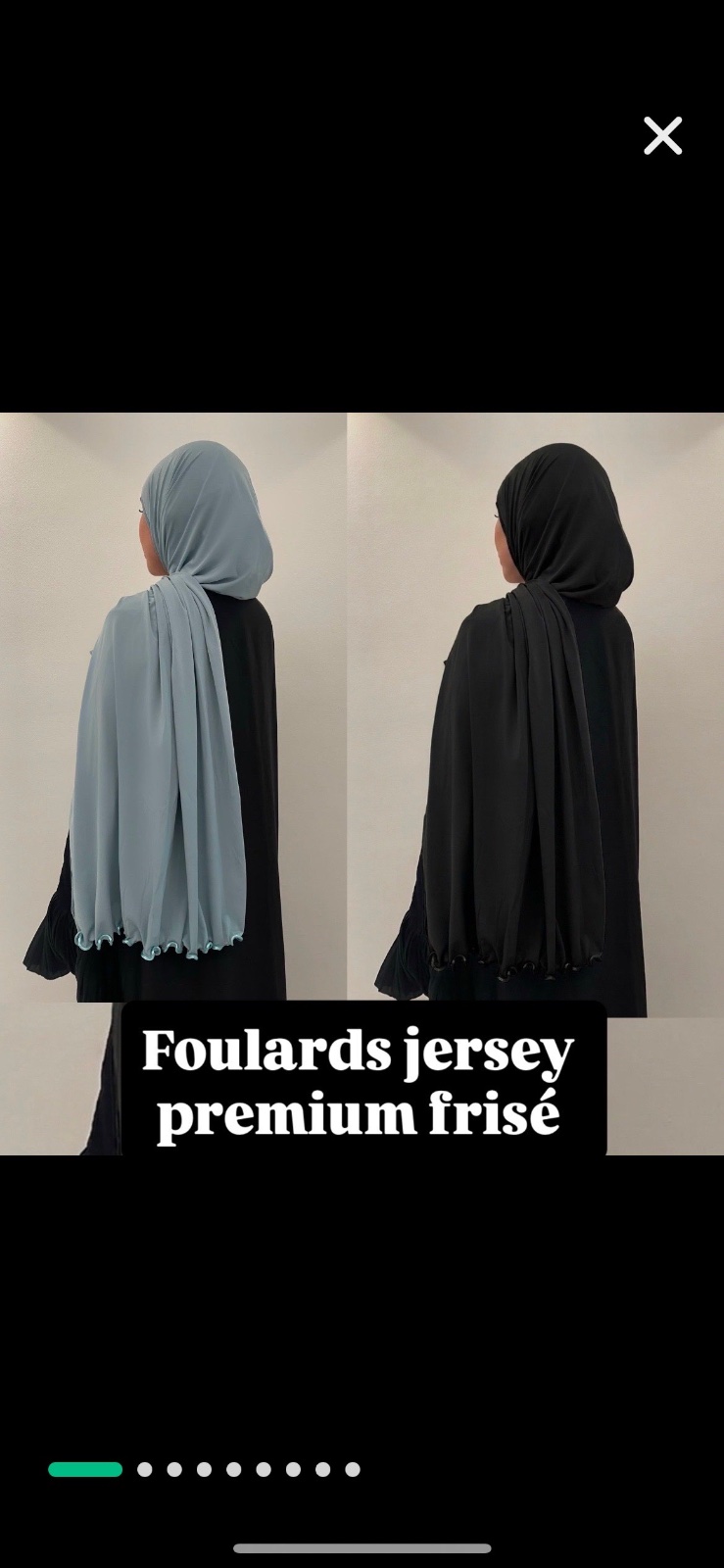 Deux foulards jersey premium frisé