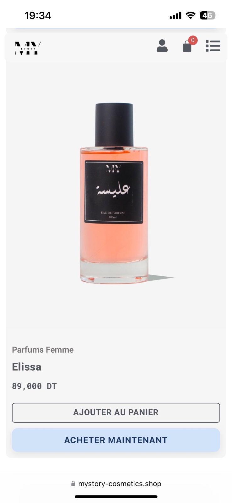 Parfum elissa my story