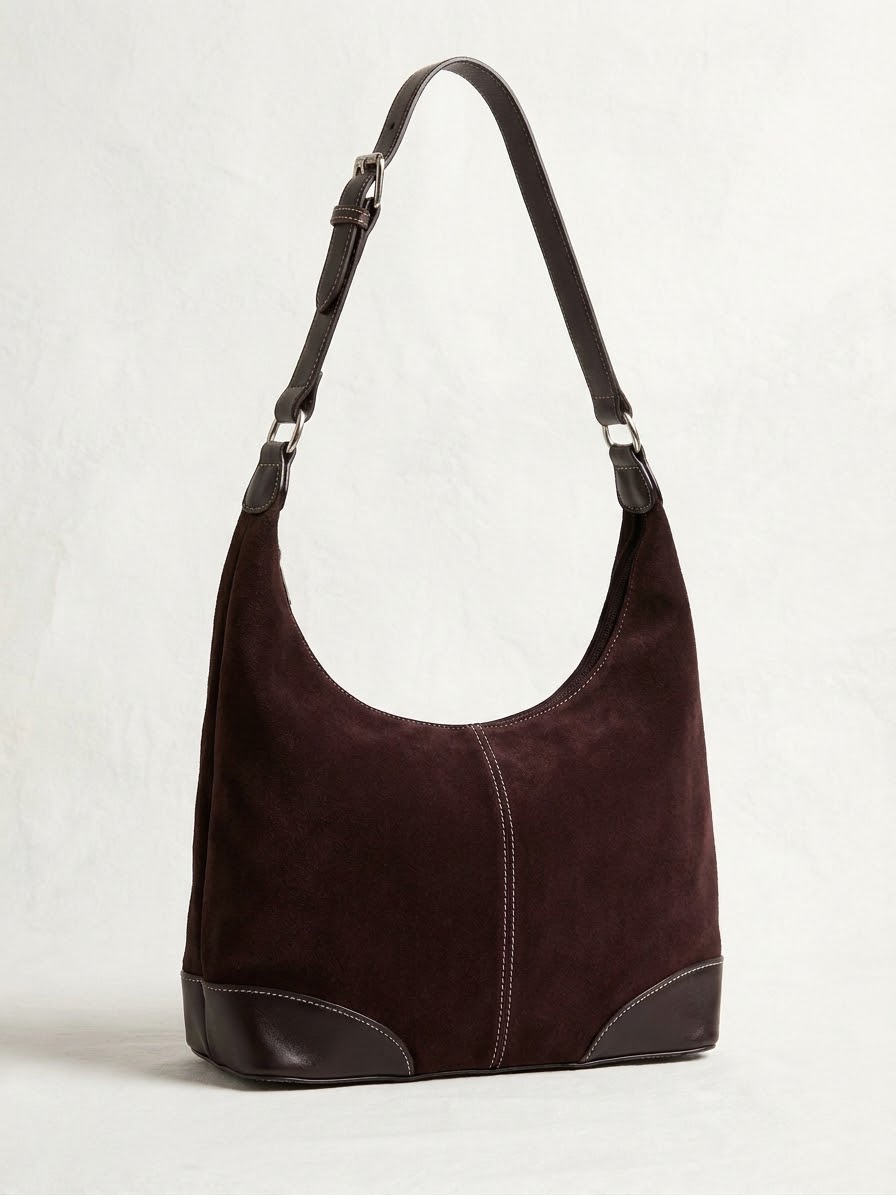 Sac suede marron