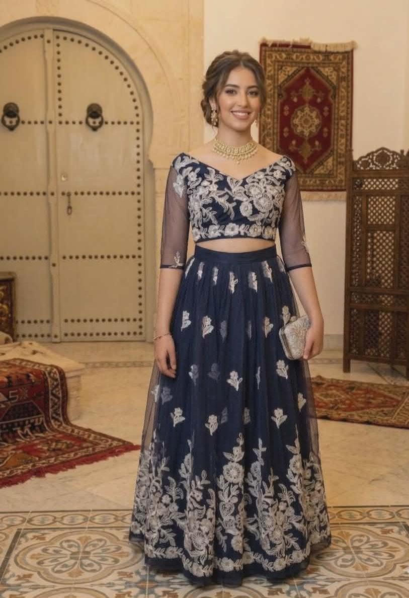 💙Robe Indienne Moderne (Lehenga) 