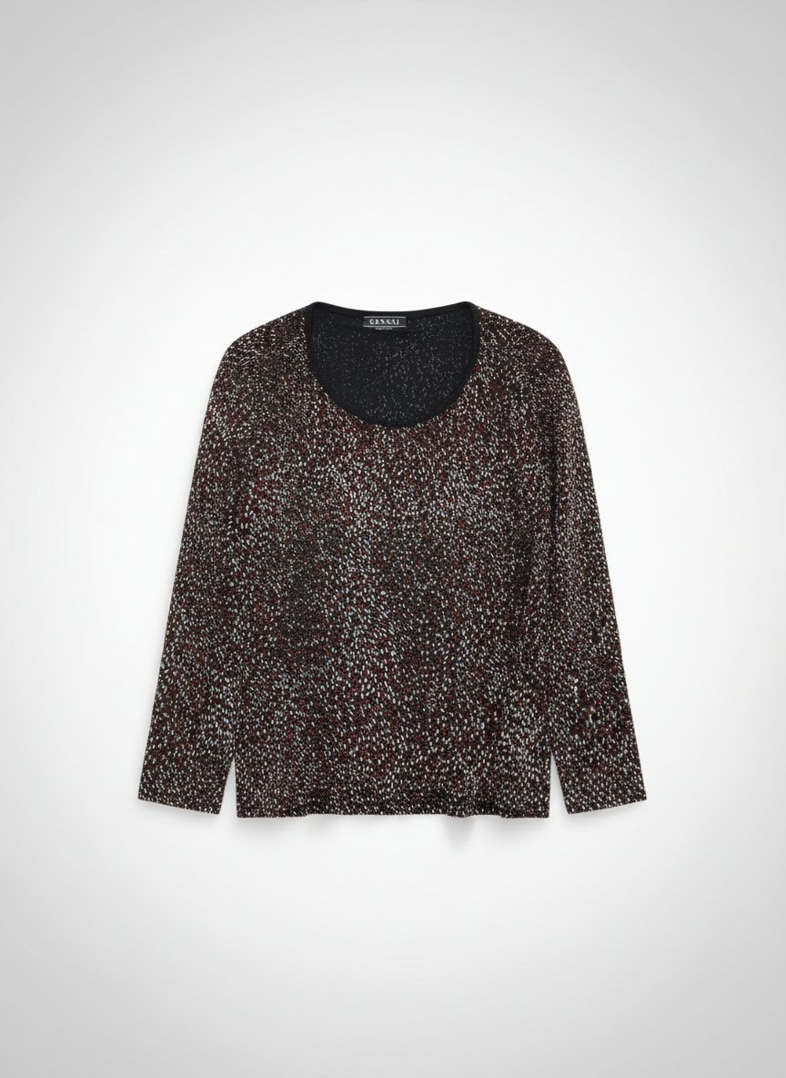 Pull noir moderne motifs multicolores 🖤