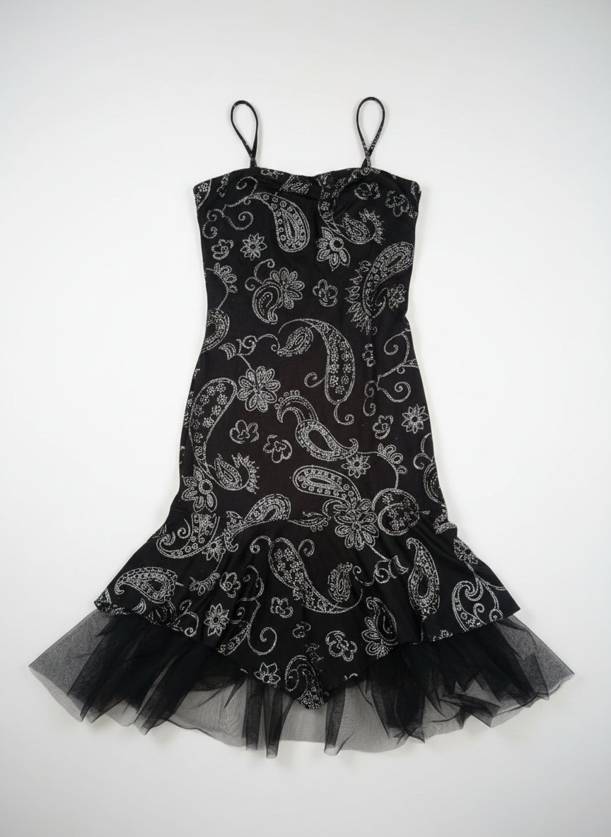 Robe Noir & Argent – Taille 36 💞