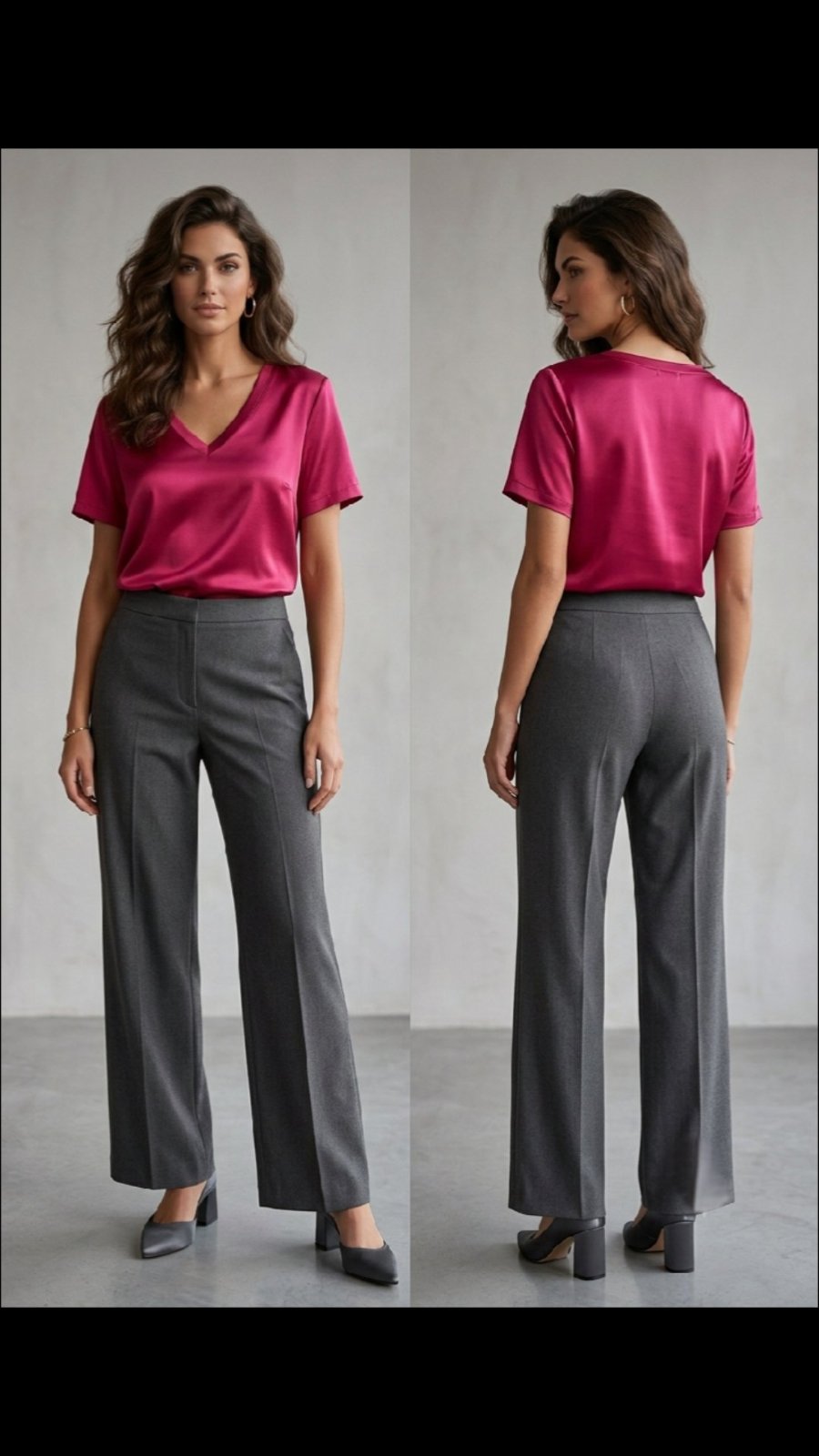 Pull rose effet satiné 
