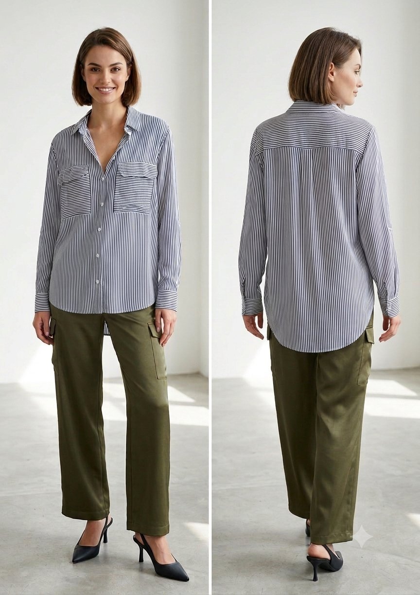 Chemise rayé fluide