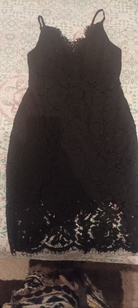 Robe gepure noir
