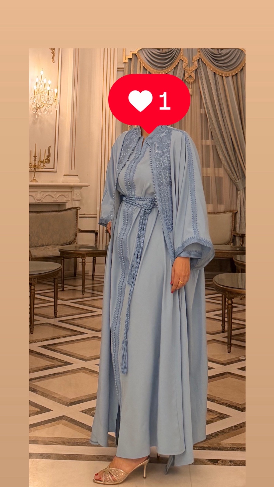 Caftan jiba deux piece soie standard