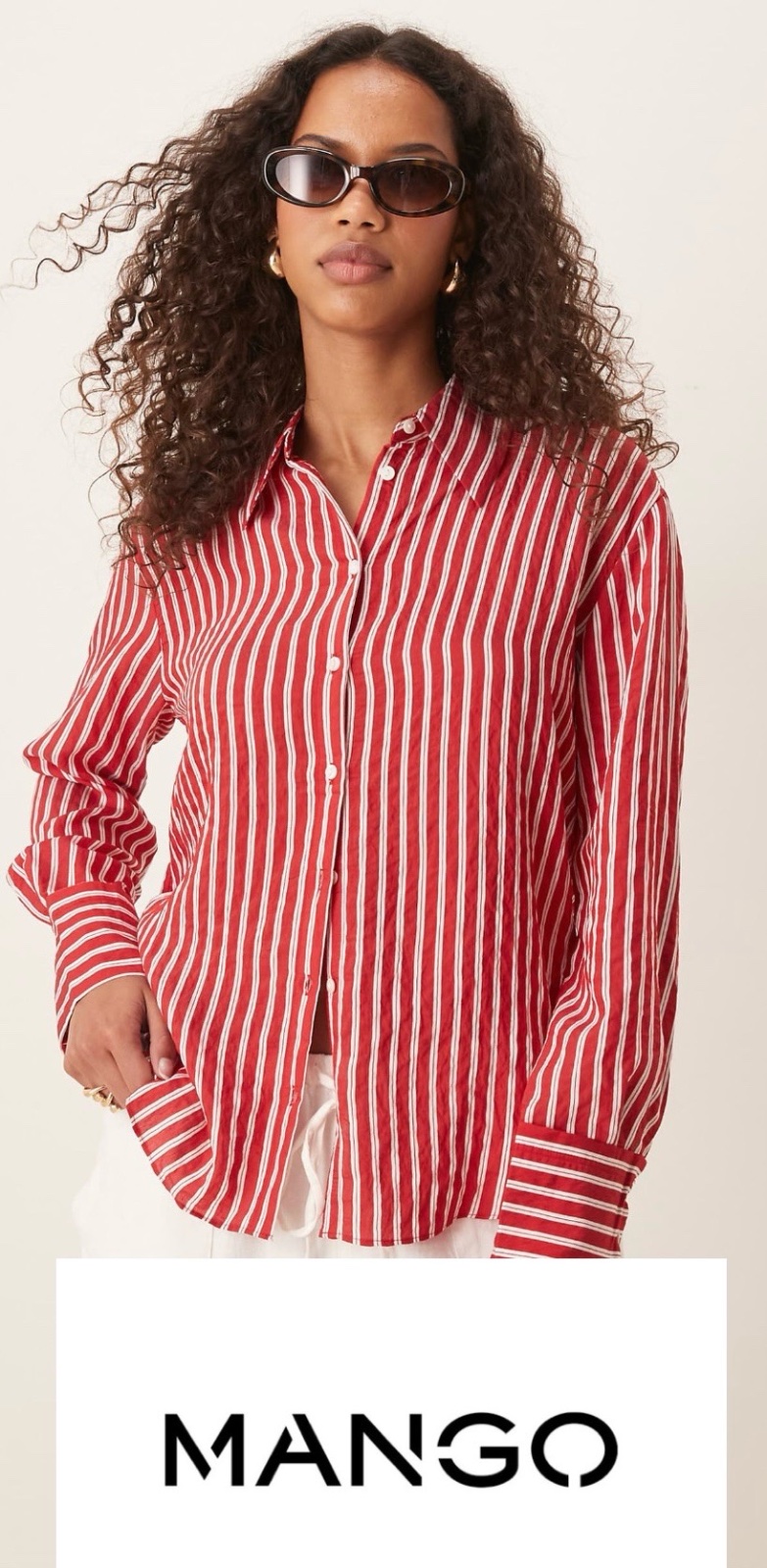 Chemise avec des rayures