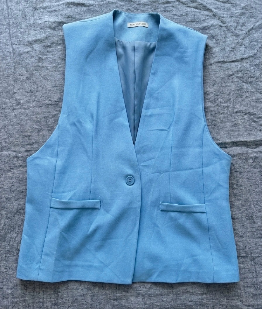 Gilet sans manches bleu
