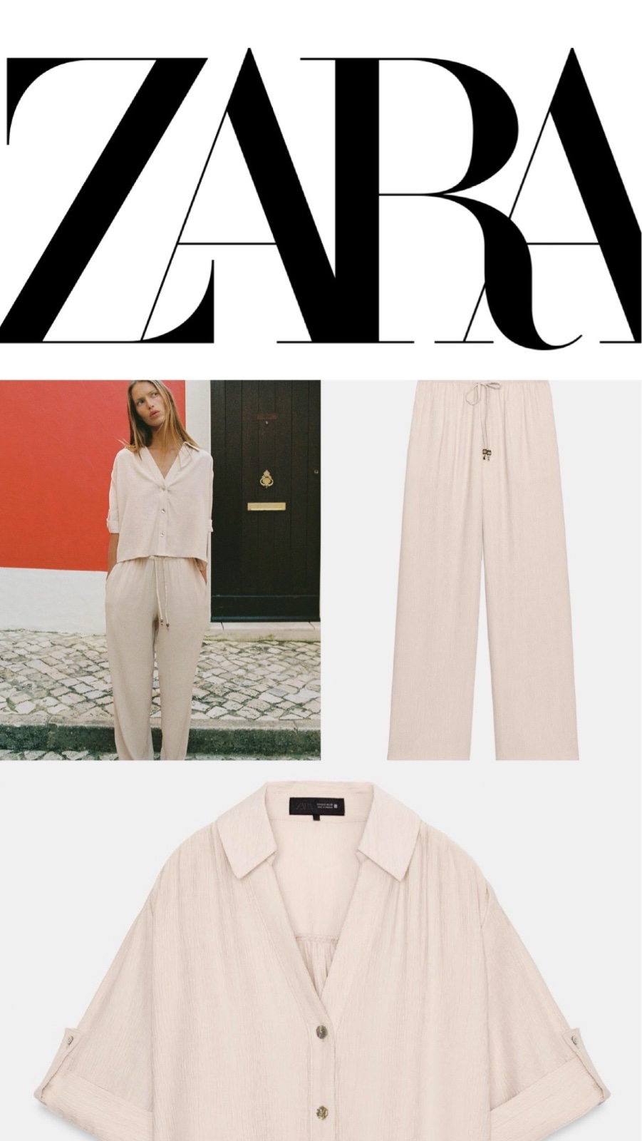 Set beige Zara