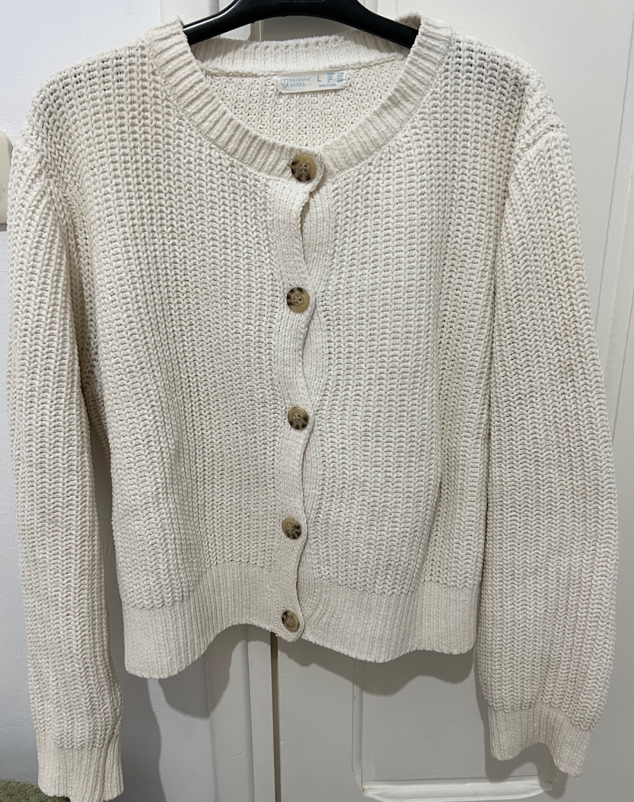 Cardigan blanche de la taille s