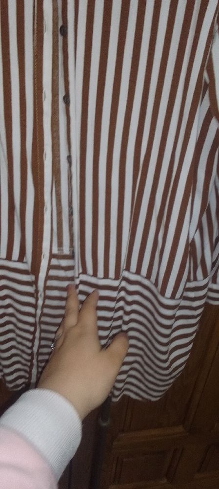 Chemise pour voile carmel et blanc
