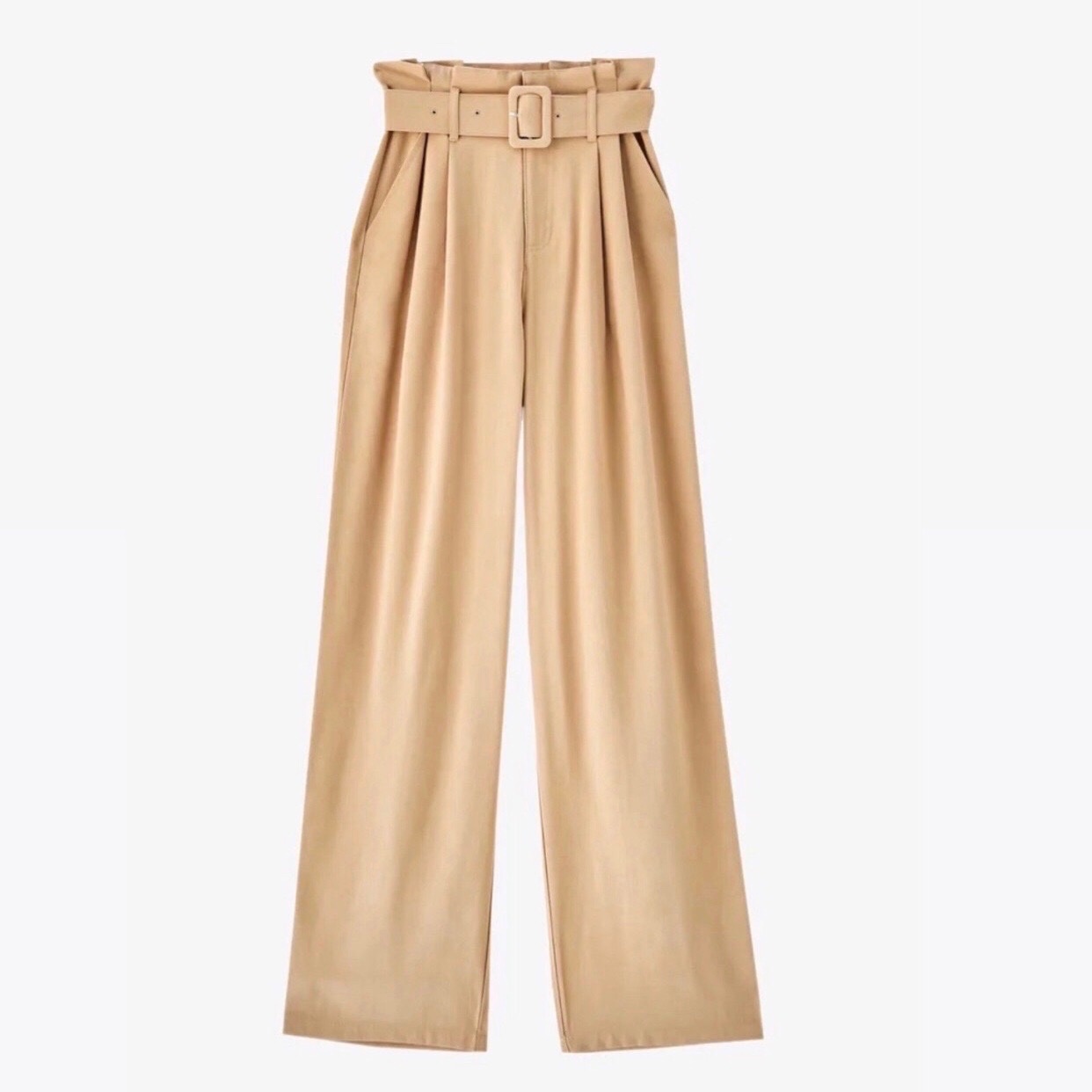 Pantalon large avec ceinture