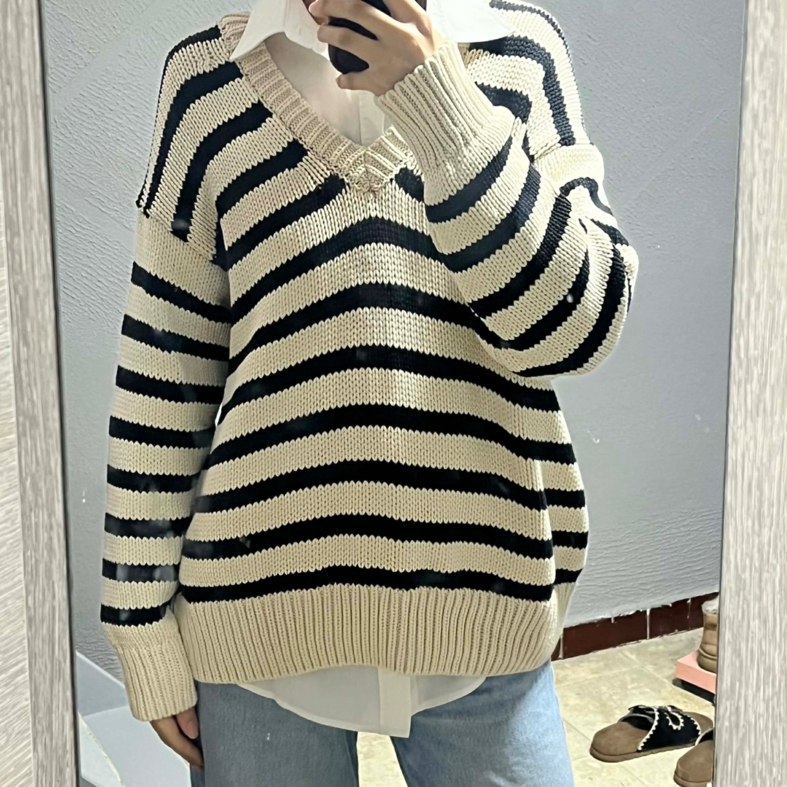 Pull rayé