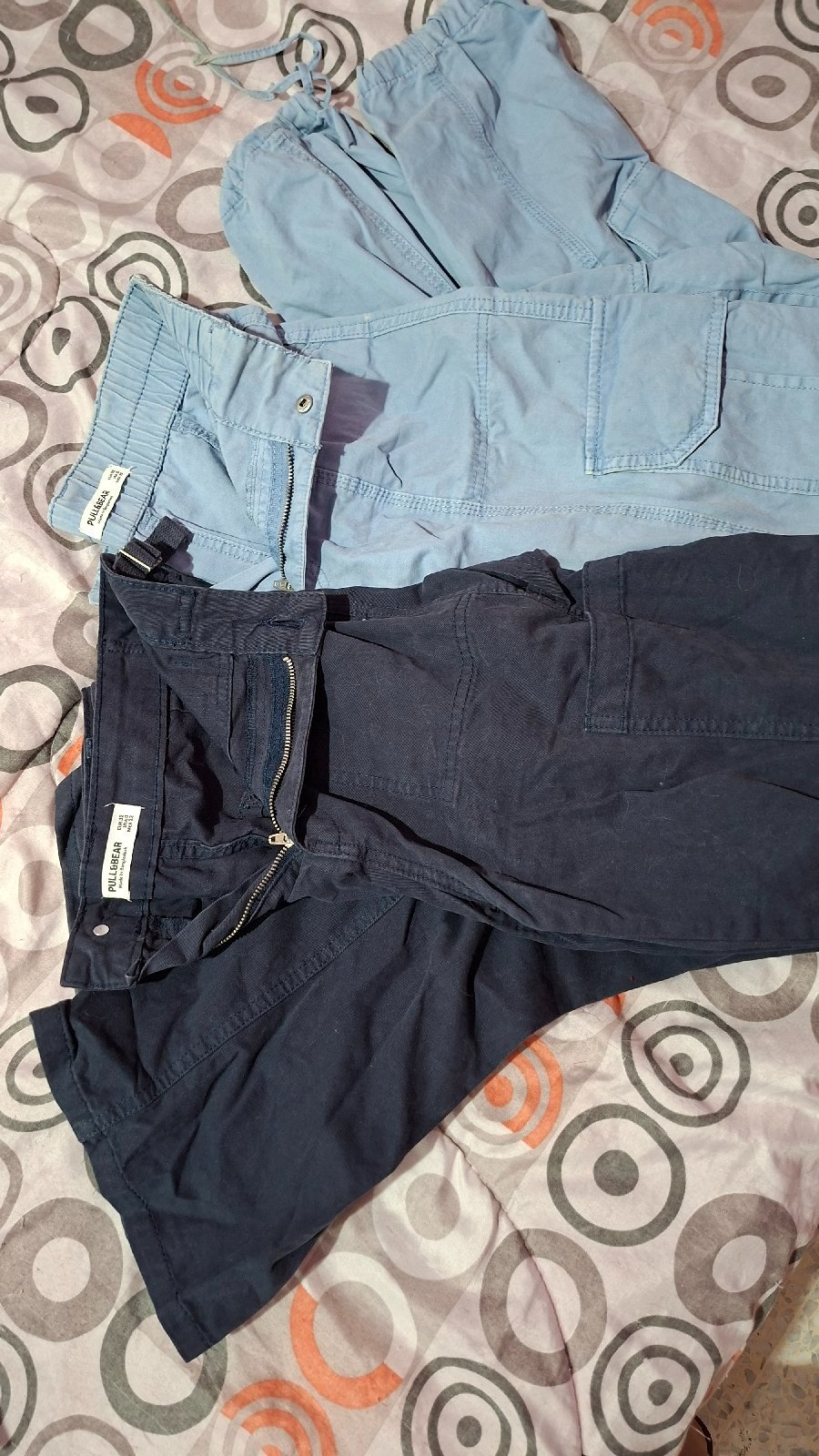 2 cargo bleu  pull & bear