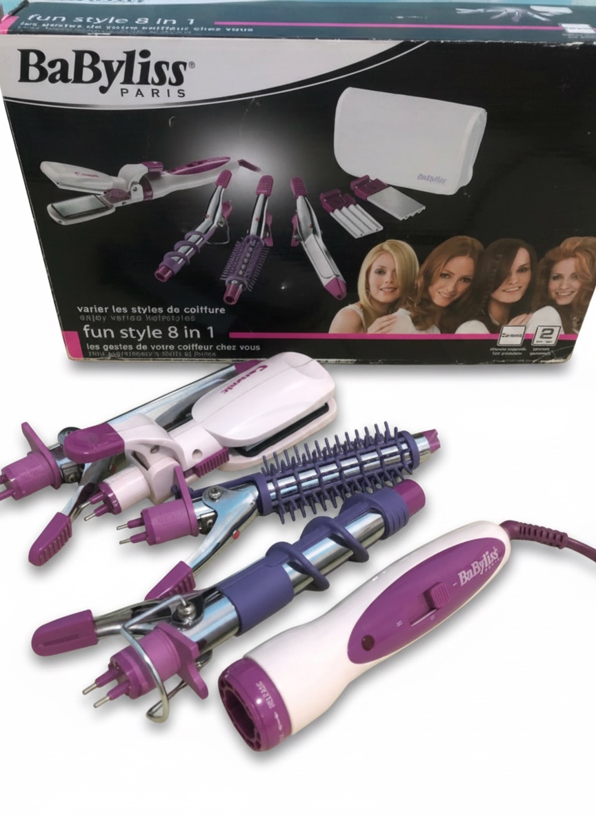 BaByliss Fun Style 8 en 1 – Lisseur & Boucleur Multifonction