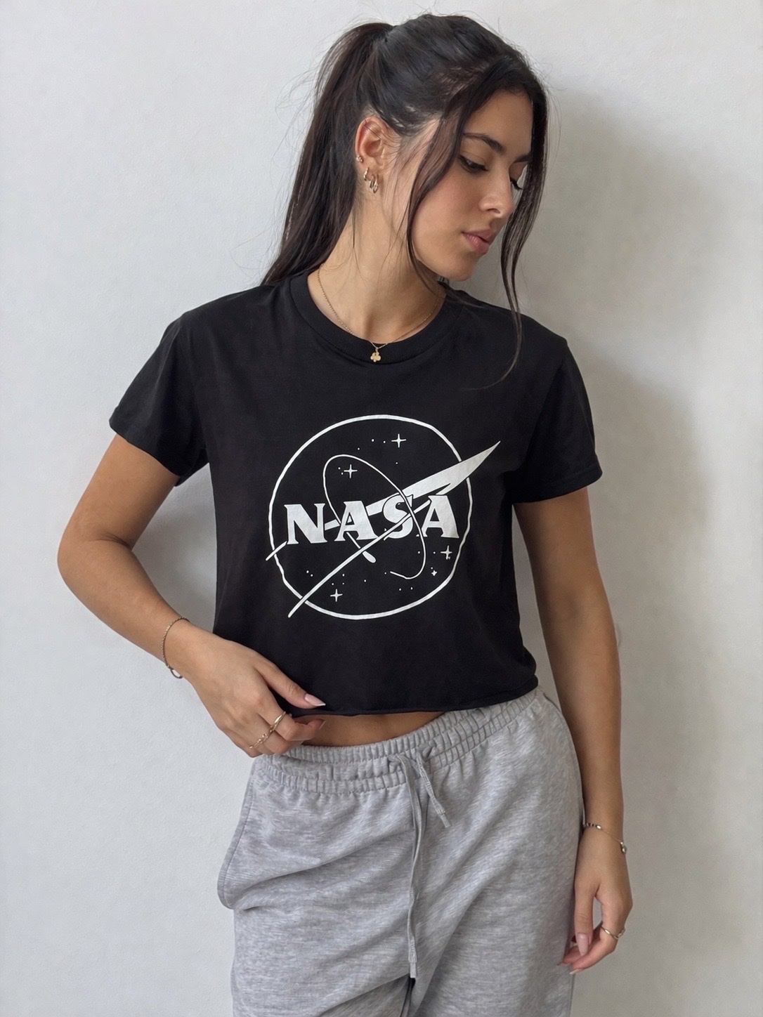 Top court noir NASA H&M