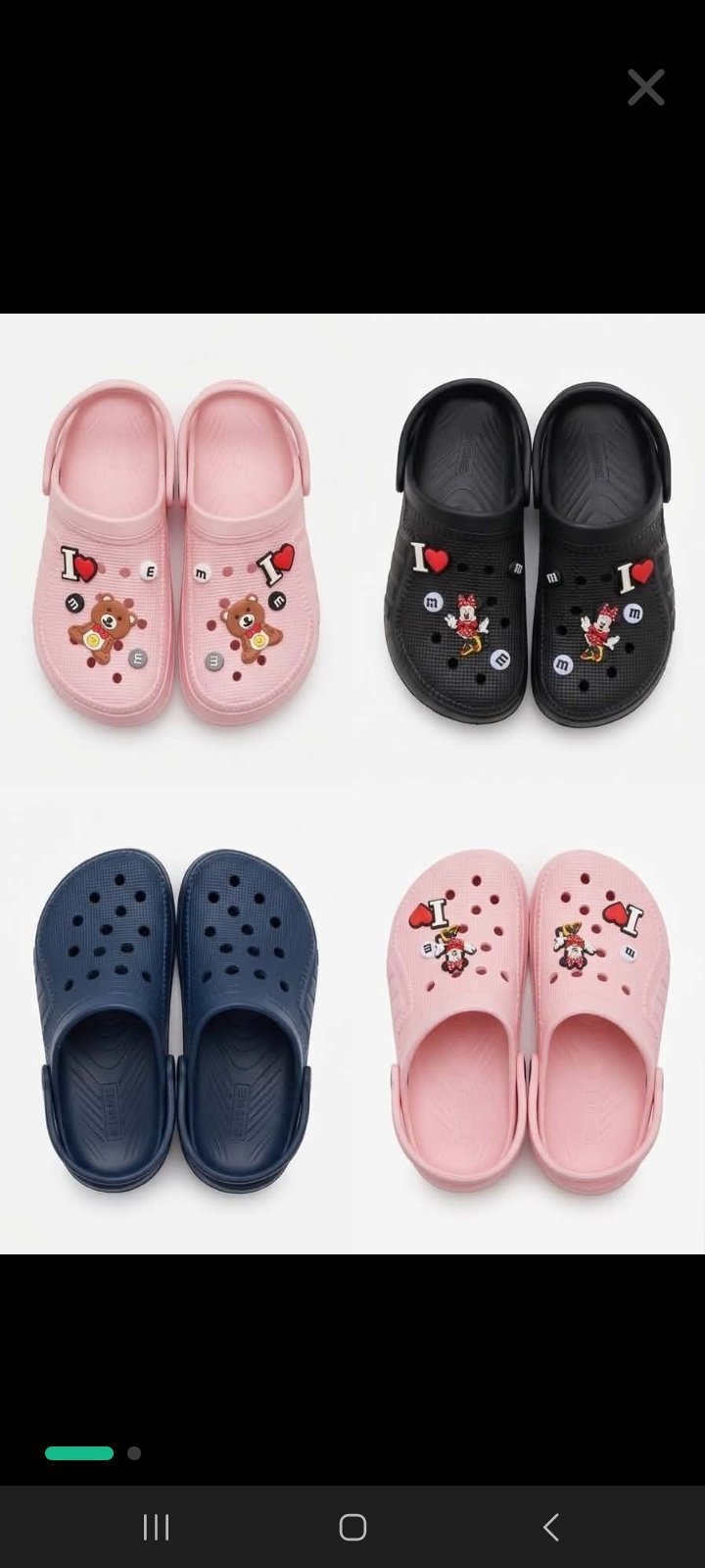 Crocs avec pins 