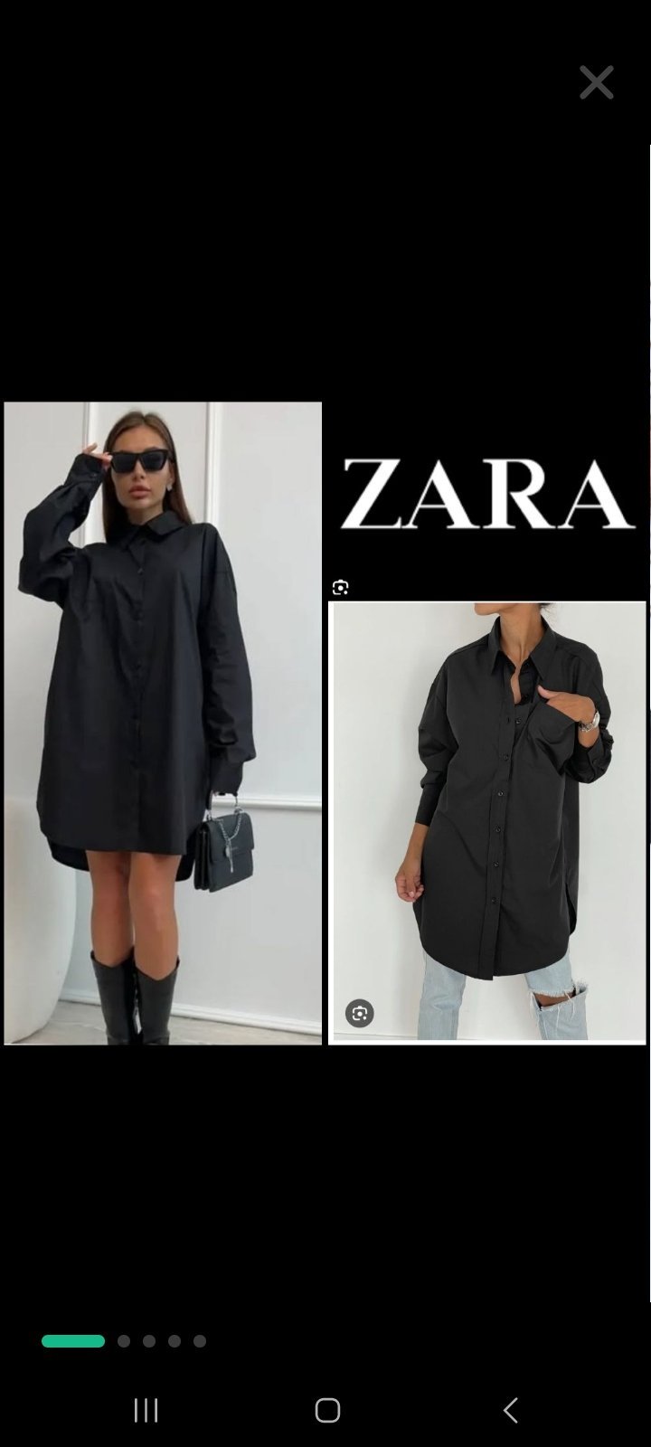 Jolie chemise robe zara 